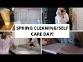 PRODUCTIVE DAY VLOG | SPRING CLEANING AND SELF CARE!
