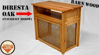 Vintage Cherry TV Media Entertainment Office Credenza Cabinet Custom Media Table (with wood from Jimmy Diresta & Matt Thayer)