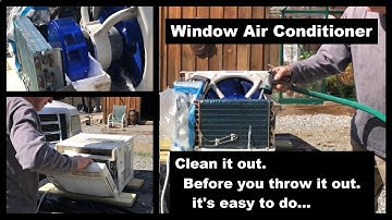 Window Air Conditioner: Clean it out, before you throw it out & I’ll show you the easy way to do it