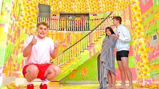 WORLDS BIGGEST STICKY NOTE PRANK {TEAM 10 MANSION}