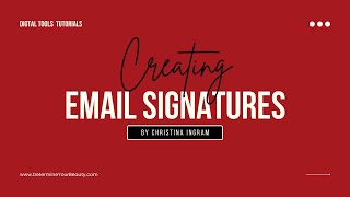 Creating an Email signatures in Canva