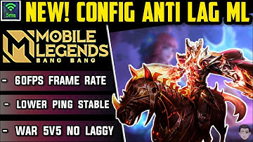 ⚡NEW! CONFIG ANTI LAG MOBILE LEGENDS 60FPS + LOW PING [ PATCH FLORYN ] || 100% WORK.