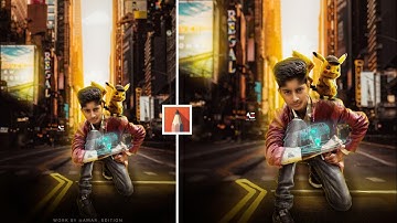 Pikachu Special Photo Editing || Detective Photo Editing || Rim Light Manipulation In Autodesk || AE