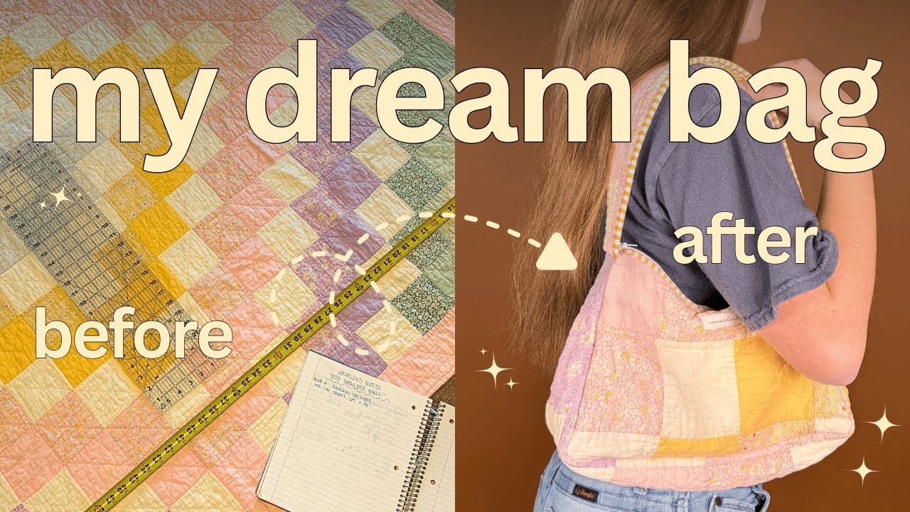 designing & sewing my upcycled shoulder bag🤎🧵✨ || testing sewing methods & creating my dream bag