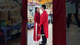 Traditional Ao Dai Photoshoot in #vietnam #couple