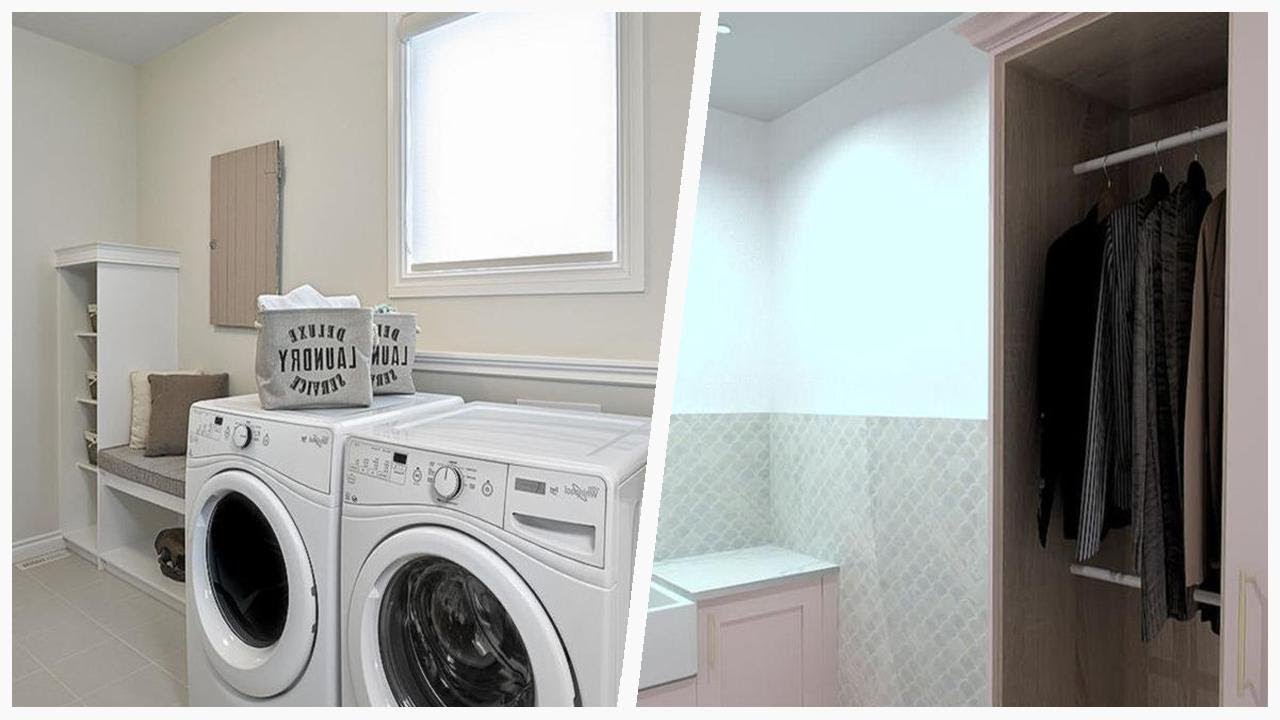 75 Shabby-chic Style Laundry Room With White Walls Design Ideas You'll ...