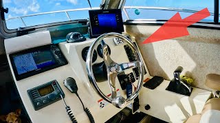 New Lewmar Steering Wheel on a Parker 2320
