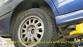 how to fix BMW drive shaft noise with grease injection needle