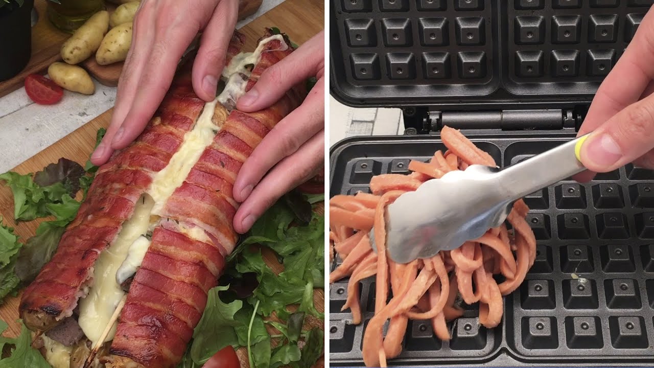 Hot Dog Waffles 🍳 Mozzarella Fondue 🧀Scalloped Potatoes🥔 These Recipes