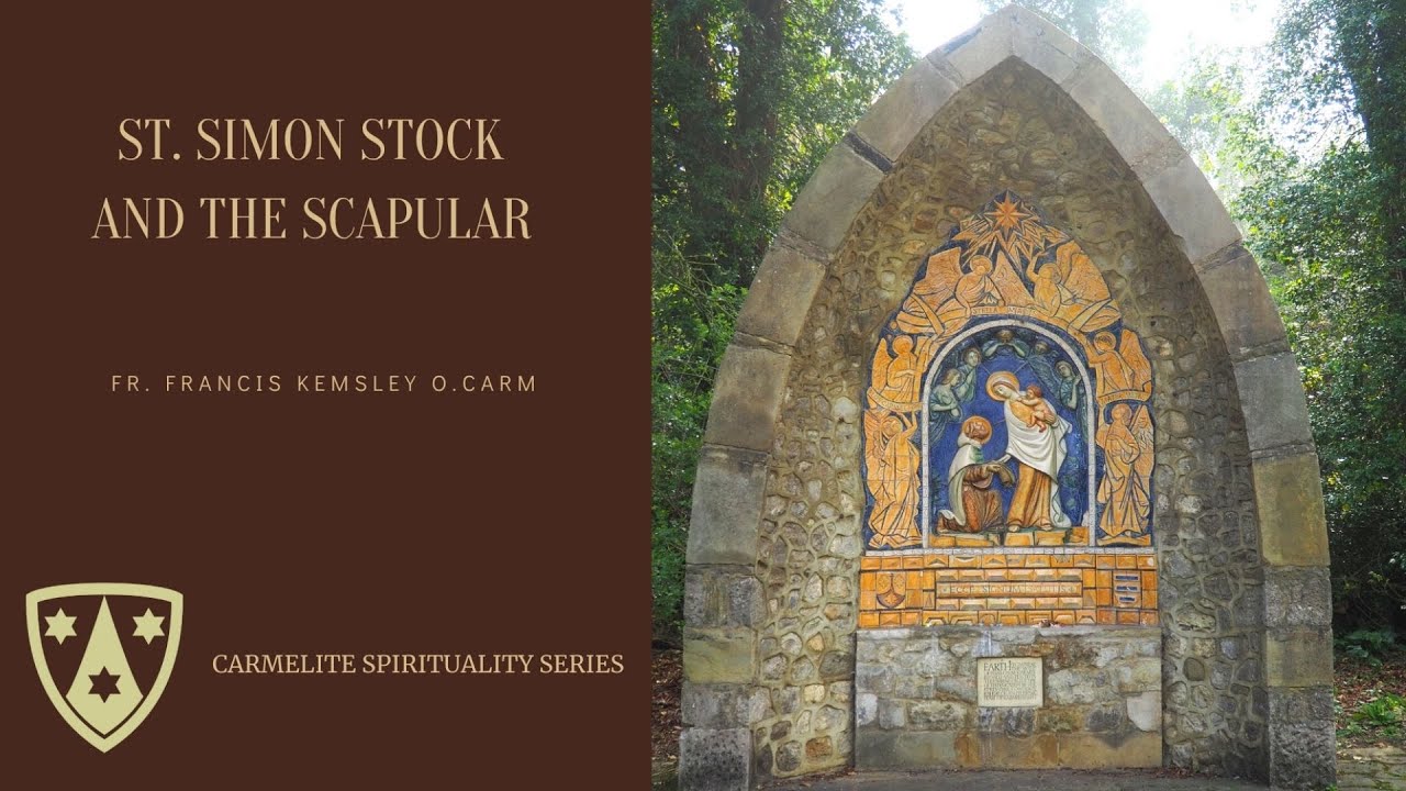 St  Simon Stock by Fr Francis Kemsley, O.Carm.