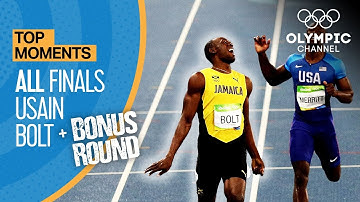 Usain Bolt | ALL Olympic finals + Bonus round | Top Moments