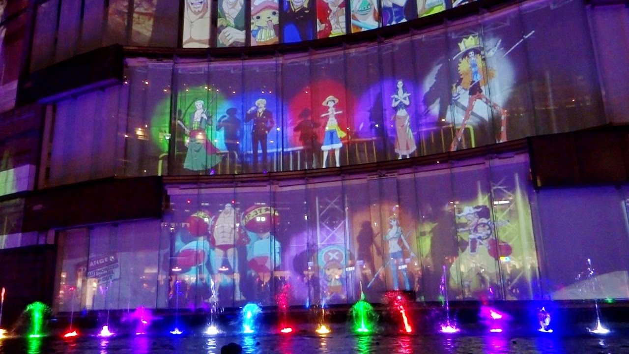 One Piece 3d Movie Canal City Fukuoka Japan ワンピース プロジェクション キャナルシティ博多 Youtube