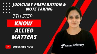 Know Allied matters-7th Success Step for Judiciary Preparation and Note Making l Aparna Bhat screenshot 1