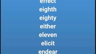 English 6 Letter Words For Kids