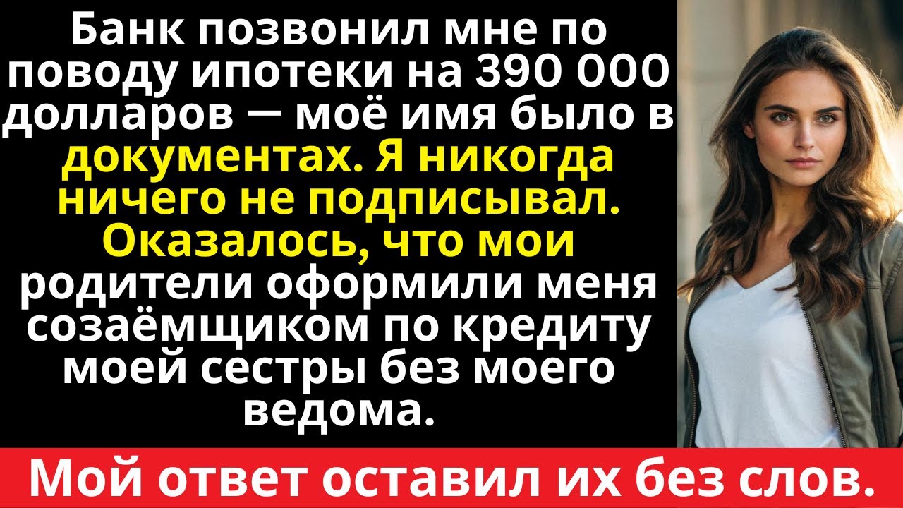 Банк позвонил по поводу кредита на 390 000 долларов на моё имя — и тогда я узнал,