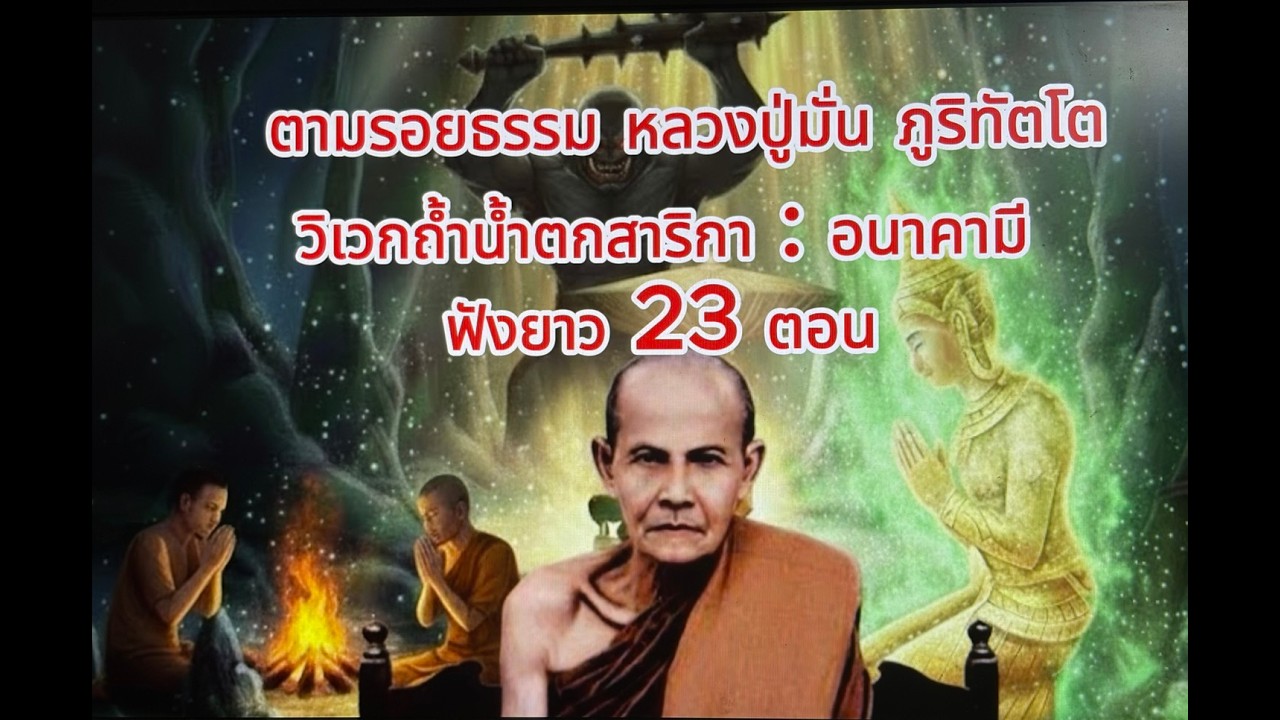 “เสียงธรรมจากป่า Channel”#ฟังยาว 23 ตอน หลวงปู่มั่นฯบำเพ็ญเพียรที่ถ้ำน้ำตกสาริกาบรรลุธรรมชั้นอนาคามี