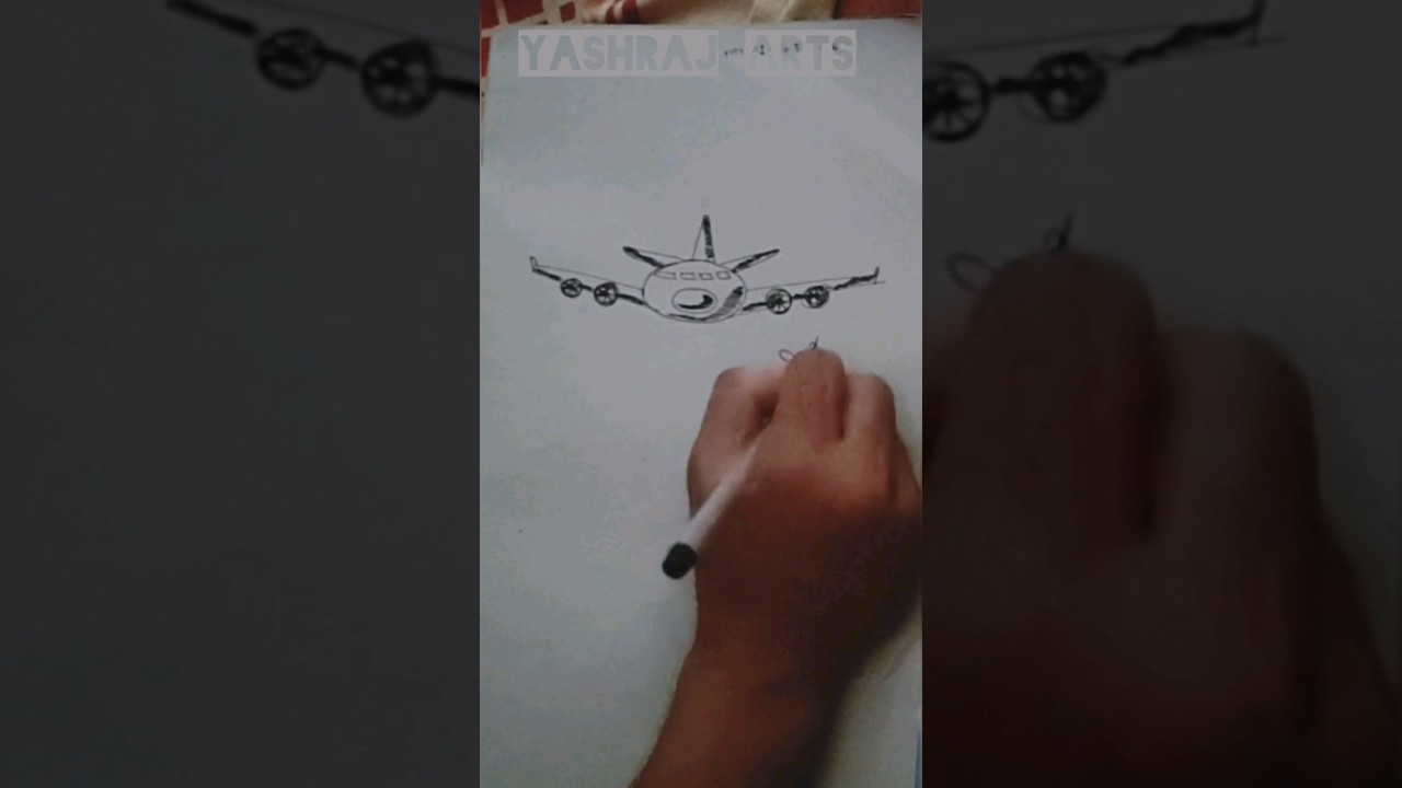 How to Draw Airplane ✈️ Step by step for Beginners 
