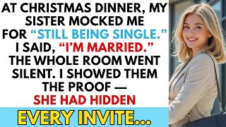 My Sister Mocked Me for “Still Being Single” at Christmas Dinner — I Said...
