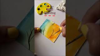 Mini painting | tiny painting | watercolour painting #art #viral #miniature #watercolourpainting