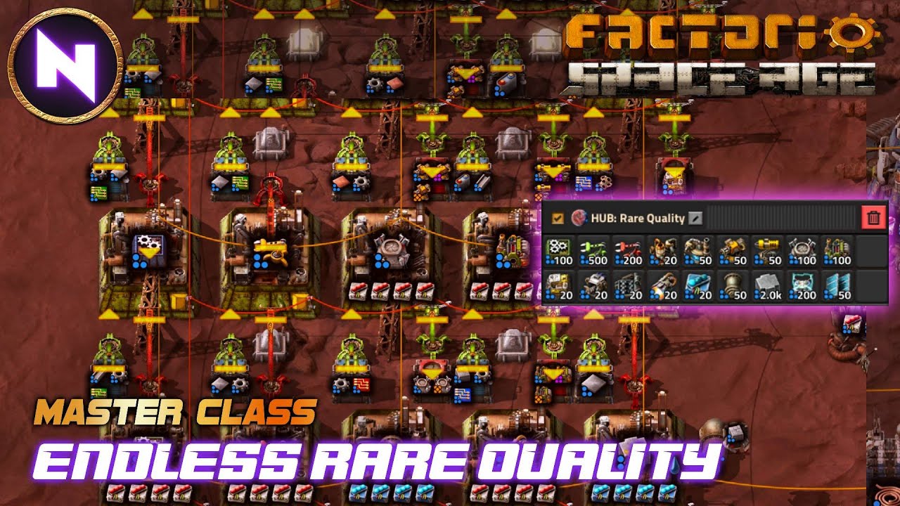 RARE QUALITY = Best Quality; Fulgura Quality HUB | Factorio Space Age MASTER CLASS
