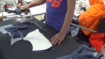 Jacket front lapple iron with canvas fusing attach