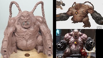 sculpting DOOM ETERNAL mancubus!