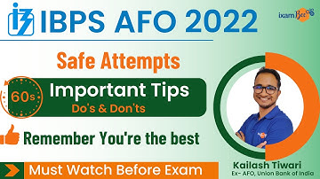 IBPS AFO 2022-23 | Last-minute Tips | By Kailash Tiwari