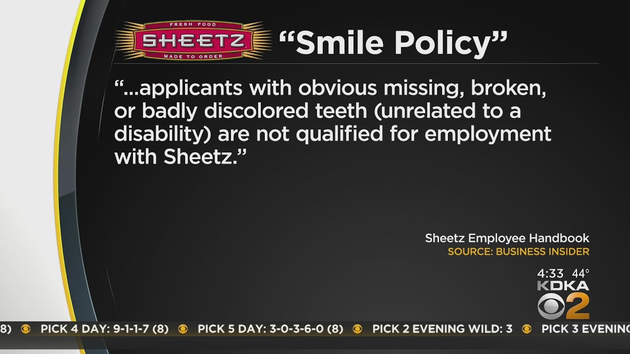 Sheetz to review 'smile policy' YouTube