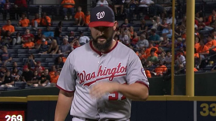 WSH@ATL: Roark goes seven scoreless innings, gets win