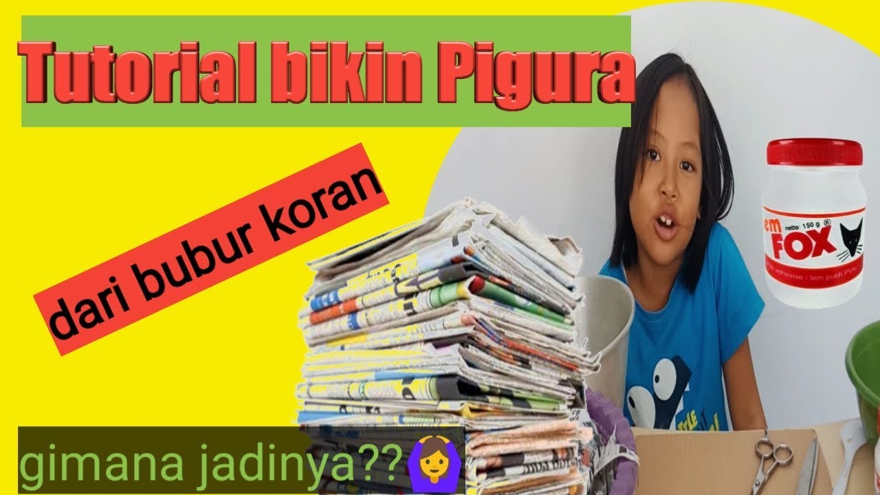 Tutorial bikin pigura  Cara membuat  figura dari bubur 