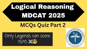 Logical Reasoning| MDCAT 2025 #mdcat2025 #logicalreasoning