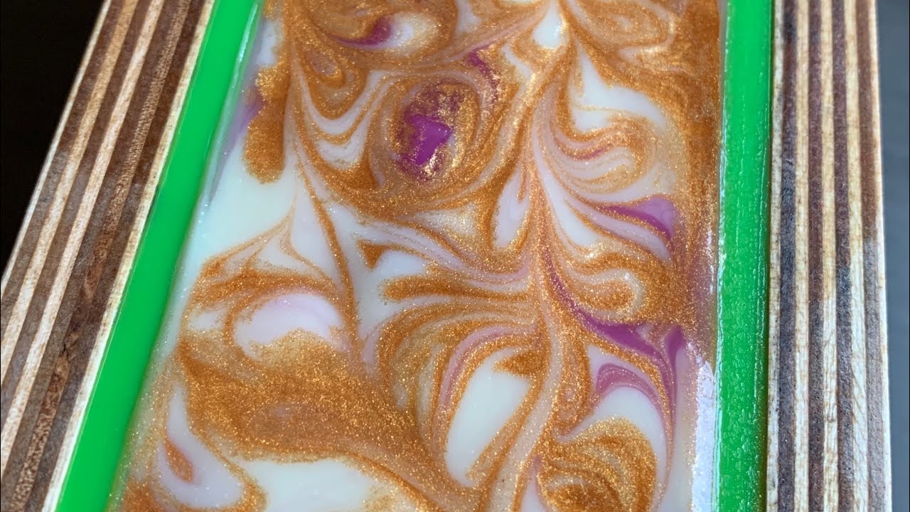 Making and cutting “Empress” cold process soap - YouTube