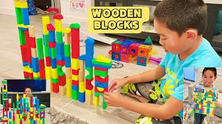 100 WOODEN BLOCKS BY MELISSA & DOUG UNBOXING @timothyspreciousmoments