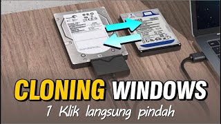 Cara cloning/migrasi OS windows HDD, SSD,NVME tanpa install ulang laptop/komputer EASeUS Disc clone