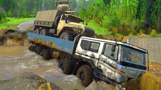 Exposed The Most Dangerous River Escape Paths & Unbelievable Truck Driver Skills Uncovered