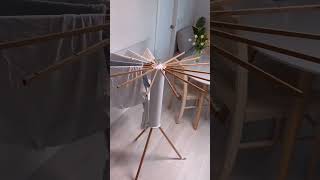 Smart Foldable Clothes Drying Rack 🔥 Space Saving Laundry Stand #Shorts#techgadgets#youtubeshorts