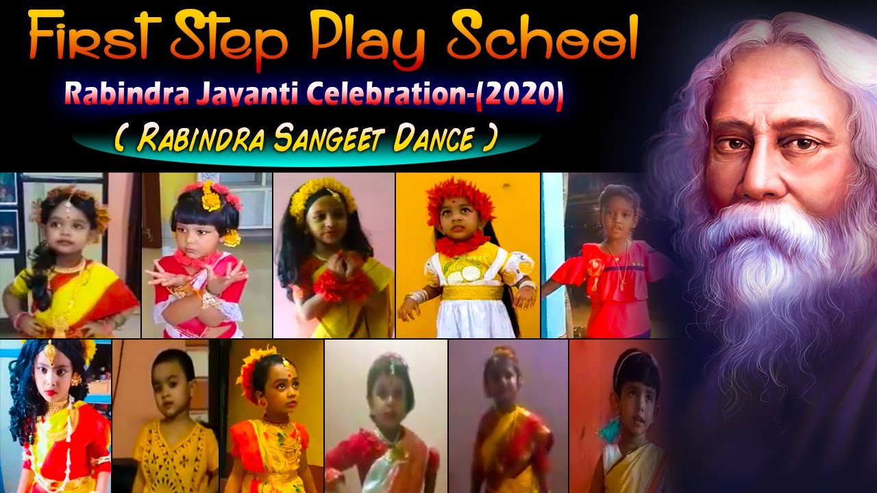 Rabindra Sangeet Dance by Kids | First Step Play School Online Rabindra ...