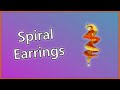 Spiral Earrings | Crochet for beginners