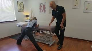 How to stretch inside thighs: Groin/Adductor Stretch in standing @aubreymoniephysio