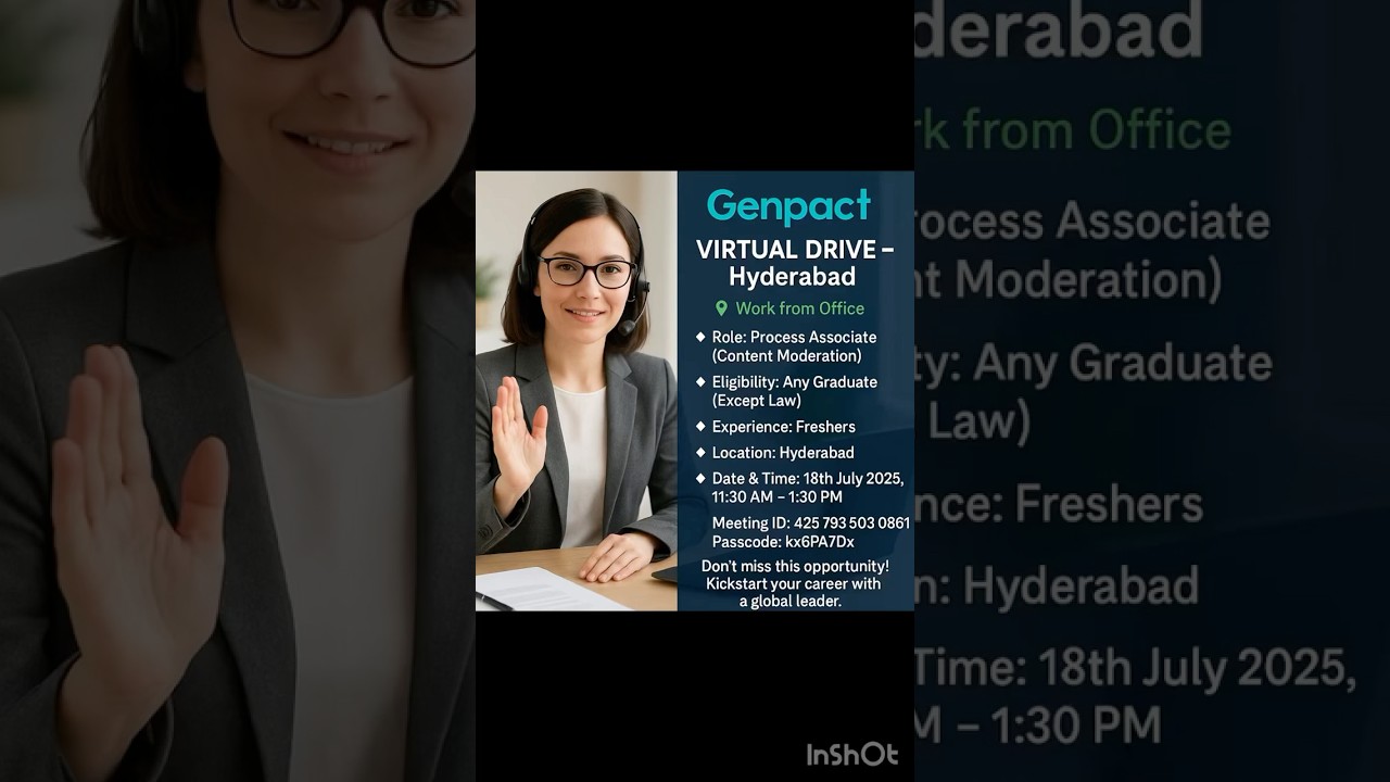 Genpact jobs for Freshers virtual interview work from home 