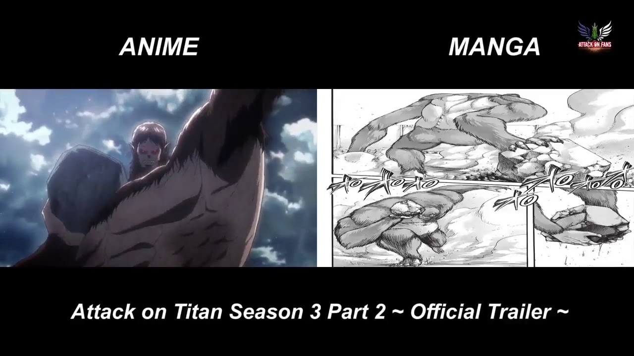 Anime Vs Manga Attack On Titan