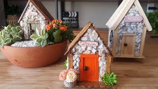 Como fazer uma Linda Casinha de Pedra - Diy