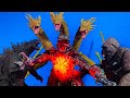 Mecha Godzilla vs Godzilla vs Kong vs king Ghidorah parts 1,2,3 all together