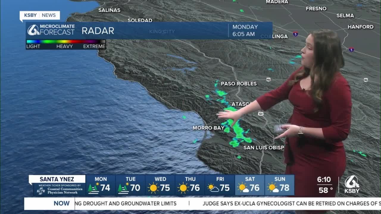 Light rain kicks off the workweek, warmer weather to come - YouTube