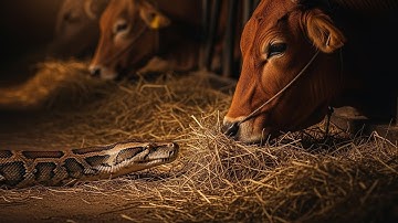 गायों के बाड़े में निकला अब तक का सबसे बड़ा अजगर! देखिए कैसे पकड़ा गया।