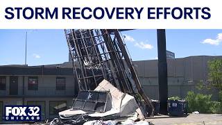 Storm damage recovery efforts underway in southwest suburbs