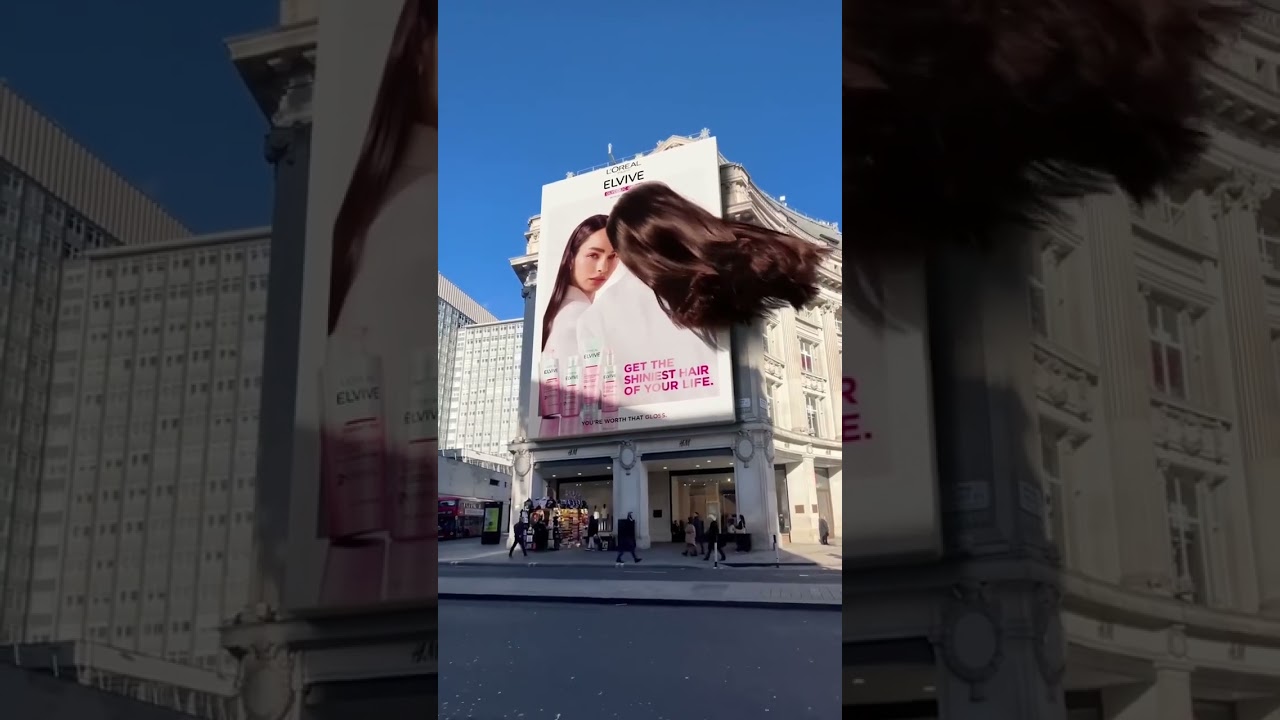 CGI Ads in Paris - L'OréalParis showcased their products in a crazy way! 