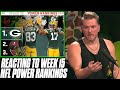 Pat McAfee & AJ Hawk React To NFL's Week 15 Official Power Rankings