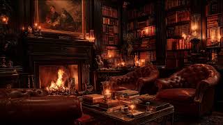 Peaceful Wooden Library Fireplace Ambience for Deep Sleep and Stress Relief Tonight screenshot 5