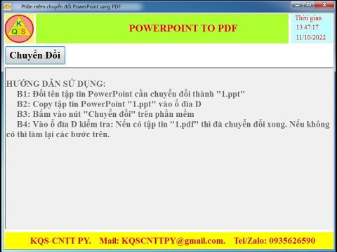 #1 Hướng dẫn tải-Cài đặt-Sử dụng phần mềm chuyển đổi Powerpoint sang PDF Mới Nhất